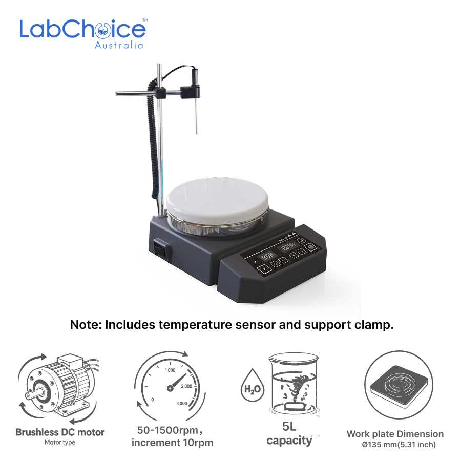 LED Magnetic Hotplate Stirrer Package 5L Capacity LabChoice Australia 1
