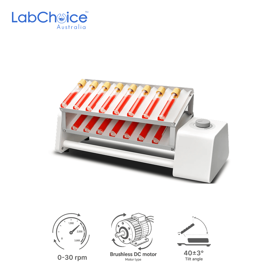 Long Deck Double Layer Rocking Tube Rotator Brushless DC Motor LabChoice Australia