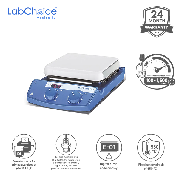 Magnetic Stirrer Hotplate IKA C-Mag HS7 with Ceramic Heating PlateLabChoice Australia Magnetic Stirrer Hotplate IKA C Mag HS7 with Ceramic Heating PlateLabChoice Australia