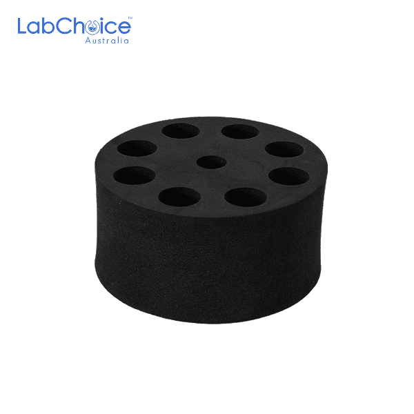 Tube Adapter for Digital Vortex Mixer 8 holes O14mm 10 15mL Supports 5 mL Conical Tubes LabChoice Australia