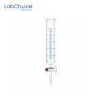 Cylindrical Dropping Funnel Glass Stopcock with Graduation Open Top BORO 3.3 Glass LabChoice Australia 1