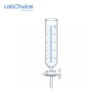 Cylindrical Dropping Funnel PTFE Stopcock with Graduation Open Top BORO 3.3 Glass LabChoice Australia 1