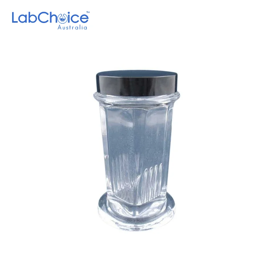 Glass Coplin Staining Jar with Screw Cap LabChoice Australia