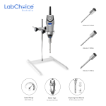 Handheld Homogenizer Package with Stand and 3 Shafts 8 000 to 32 000 rpm LabChoice Australia