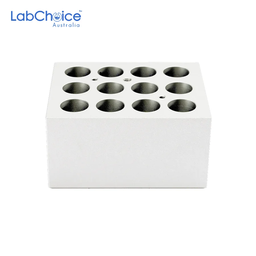 Heating Block for 5 mL Tubes, 12 Holes-LabChoice Australia Heating Block for 5 mL Tubes 12 Holes LabChoice Australia