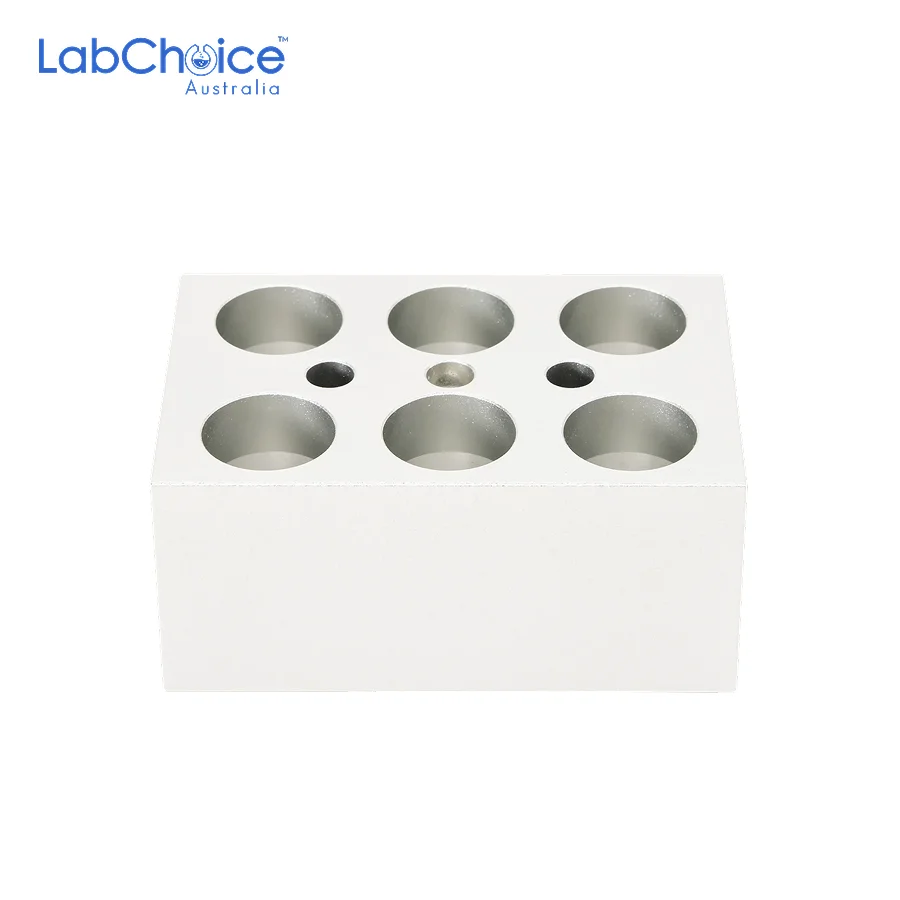 Heating Block for 5 mL Tubes 6 Holes LabChoice Australia