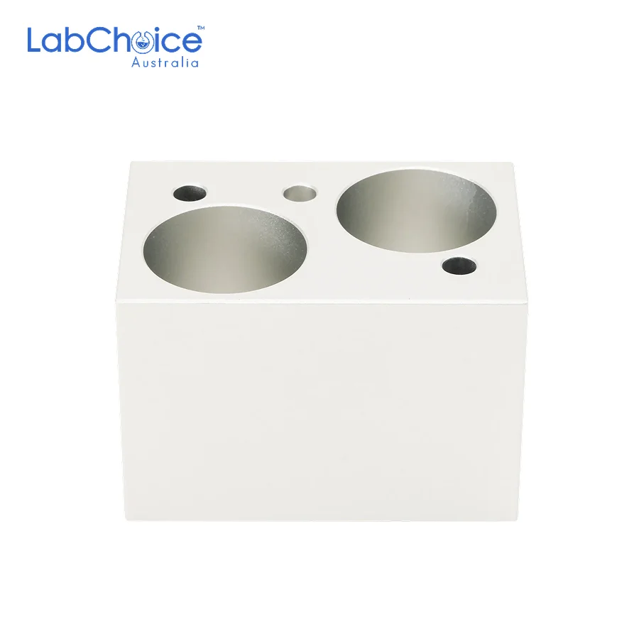 Heating Block for 50 mL Tubes, 2 Holes-LabChoice Australia Heating Block for 50 mL Tubes 2 Holes LabChoice Australia