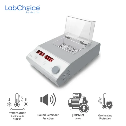 LED Digital Double Module Dry Bath with Choice of 2 Heating Blocks, up to 150°C