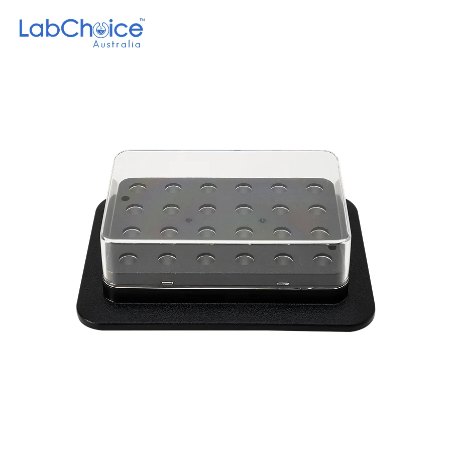 Magnetic Block for 0.5 mL Tubes, 24 Holes-LabChoice Australia Magnetic Block for 0.5 mL Tubes 24 Holes LabChoice Australia