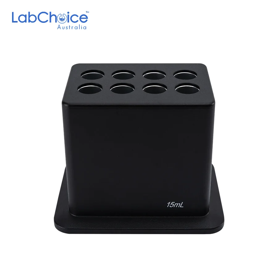Magnetic Block for 15 mL Tubes, 8 Holes-LabChoice Australia Magnetic Block for 15 mL Tubes 8 Holes LabChoice Australia