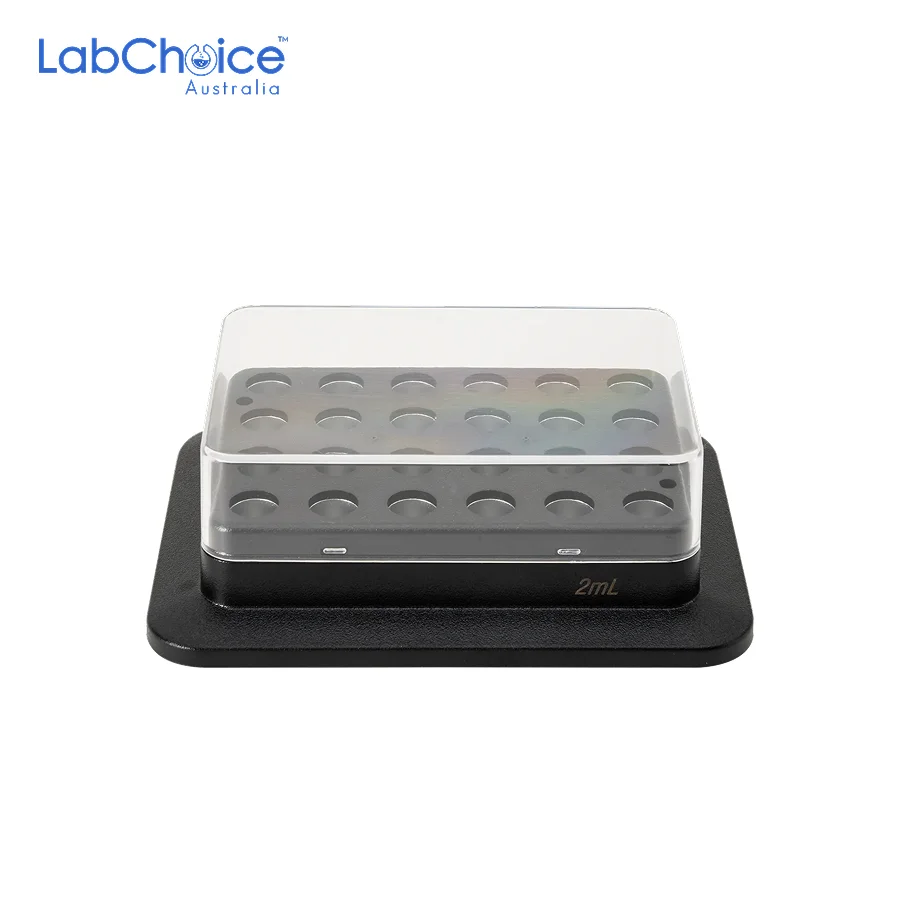 Magnetic Block for 2 mL Tubes, 24 Holes-LabChoice Australia (1) Magnetic Block for 2 mL Tubes 24 Holes LabChoice Australia 1