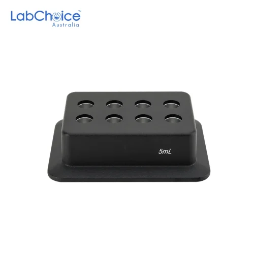 Magnetic Block for 5 mL Round Bottom Tubes, 8 Holes