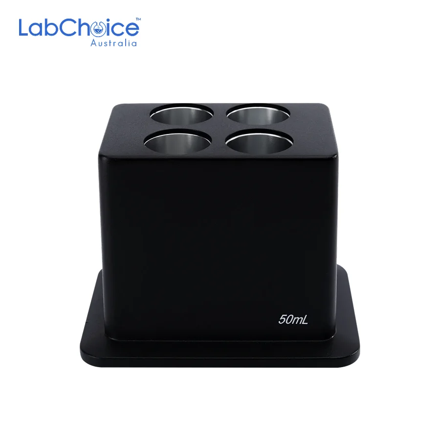 Magnetic Block for 50 mL Tubes 4 Holes LabChoice Australia