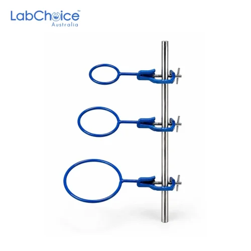 Retort ring mild steel with attached bosshead for laboratory retort stand support, high quality LabChoice Australia