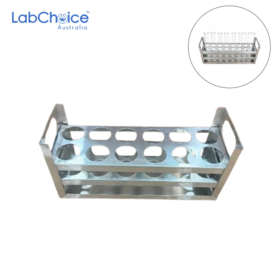 Test Tube Rack Aluminium, High Quality-LabChoice Australia (1) Test Tube Rack Aluminium High Quality LabChoice Australia 1
