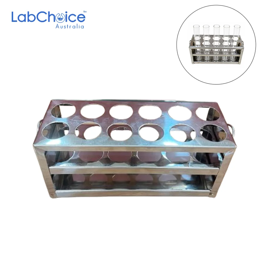 Test Tube Rack Stainless Steel, High Quality-LabChoice Australia (1) Test Tube Rack Stainless Steel High Quality LabChoice Australia 1