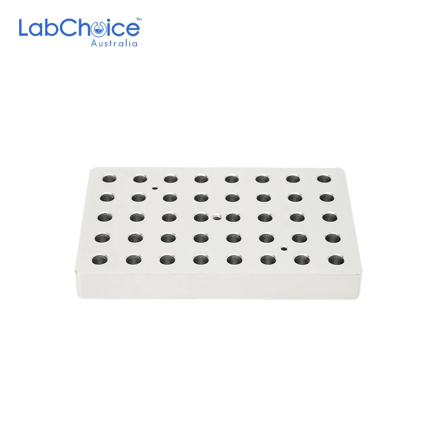 Thin Heating Block for 0.5 mL Tubes 40 Holes LabChoice Australia