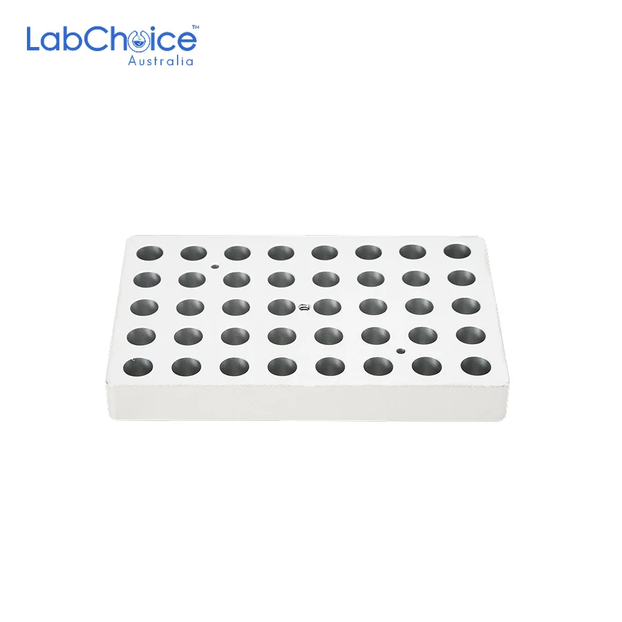 Thin Heating Block for 1.5 mL Tubes 40 Holes LabChoice Australia