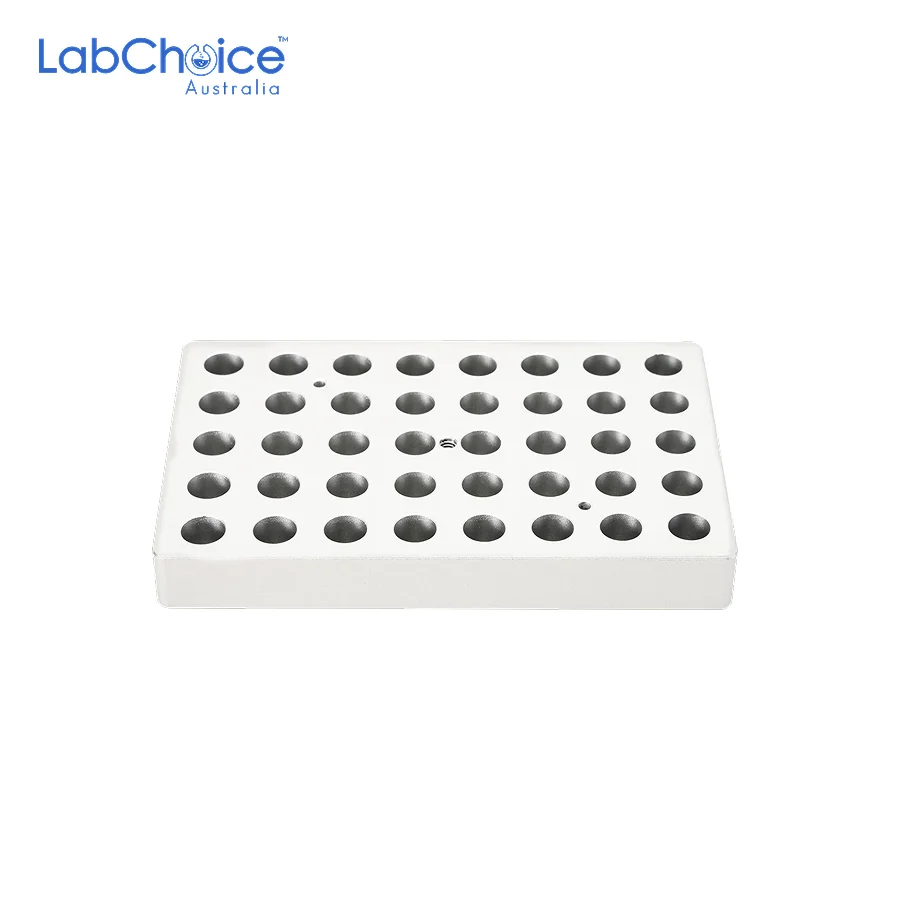 Thin Heating Block for 2 mL Tubes 40 Holes LabChoice Australia