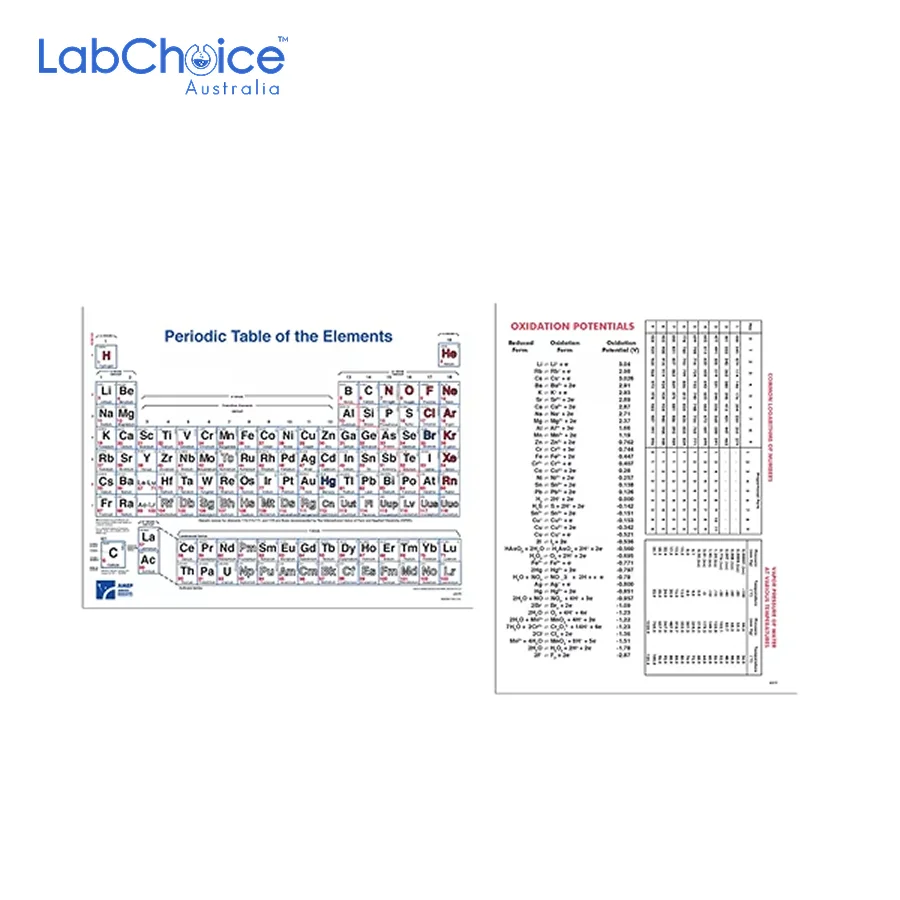 Chemistry Periodic Table of the Elements A4 Pack of 100 LabChoice Australia