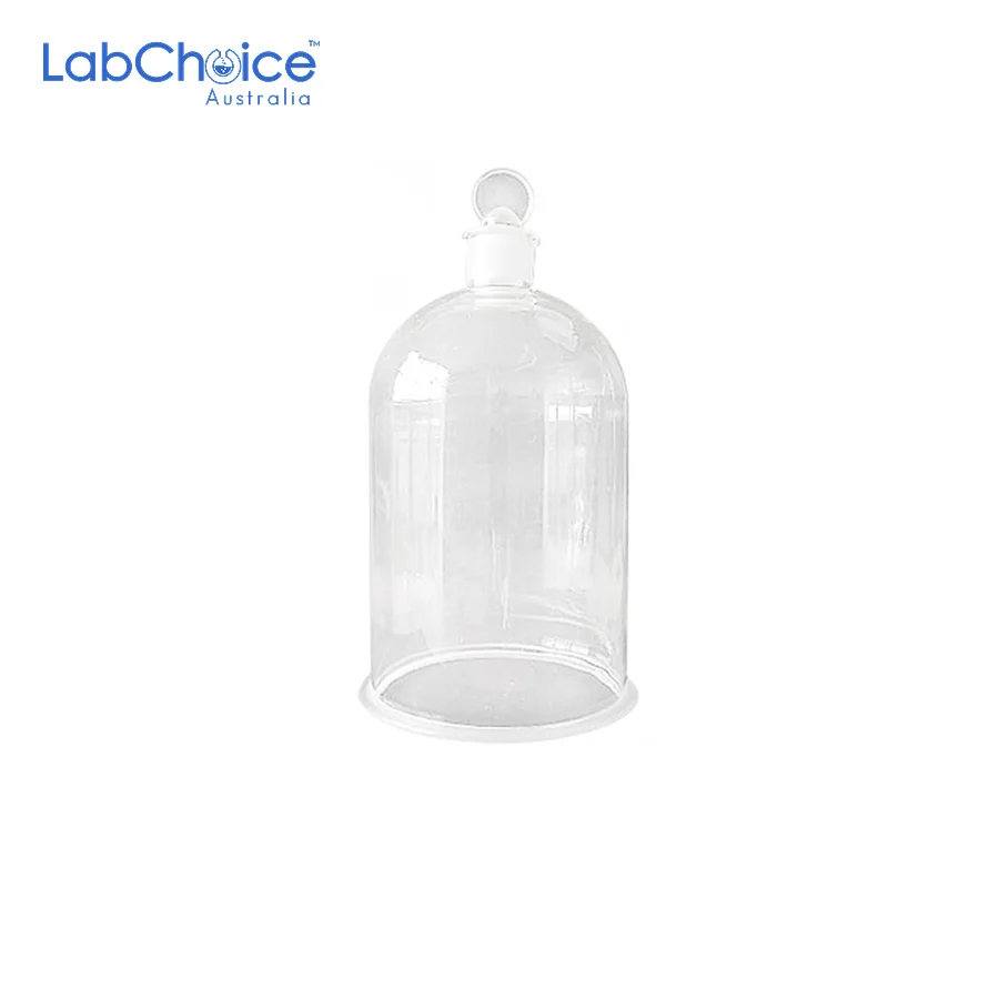 Clear Glass Bell Jar with Glass Stopper LabChoice Australia