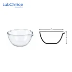 Deep Form Basins with Spout Fused Silica Quartz LabChoice Australia