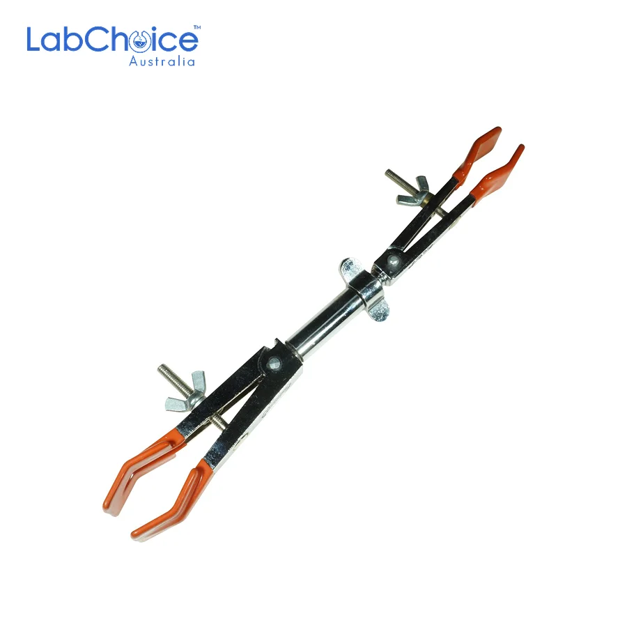 Double Jaw Retort Clamp with 360° Swivel LabChoice Australia