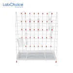 Draining and Drying Rack 32 Points 350 × 480 mm LabChoice Australia