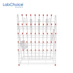 Draining and Drying Rack 48 Points 350 × 530 mm LabChoice Australia