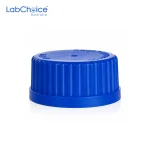 GL45 Spare Cap and Pouring Ring Blue for Glass Reagent Bottles LabChoice Australia