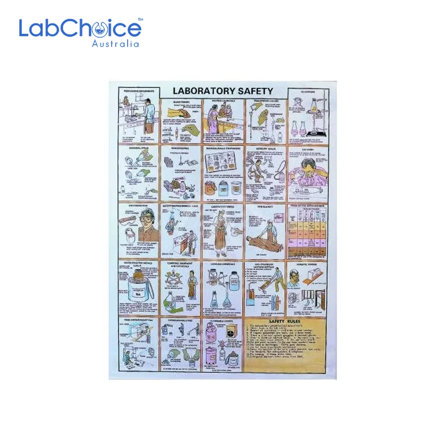 General Laboratory Safety Chart 75 × 100 cm LabChoice Australia