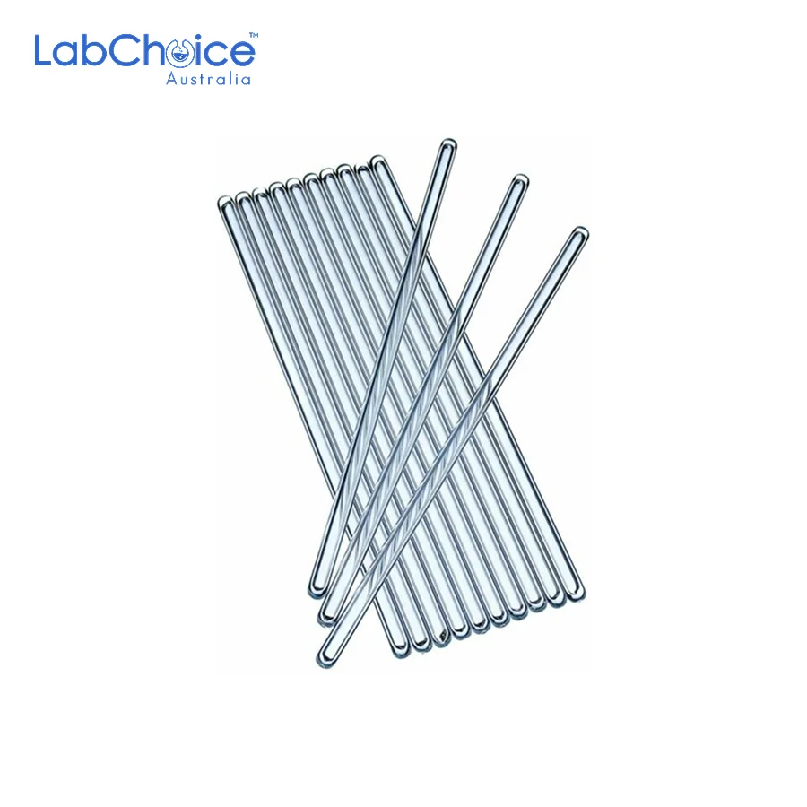 Glass Stirring Rods with Flat Ends LabChoice Australia