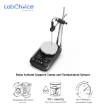 LCD Magnetic Hotplate Stirrer Package 5 Inch Ceramic Coated Aluminium Plate up to 20 L Capacity LabChoice Australia 1