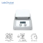 LCD Magnetic Hotplate Stirrer with 7 Inch Glass Ceramic Plate Up to 20 L Capacity LabChoice Australia 1