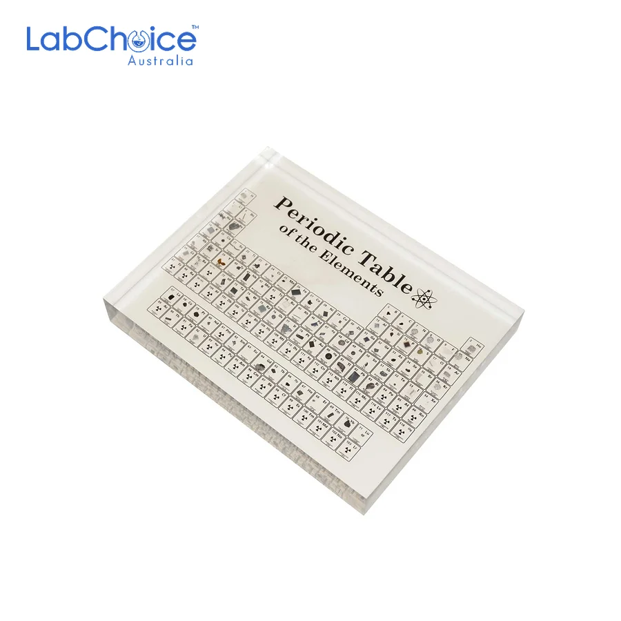 Periodic Table of the Elements with Samples in Acrylic LabChoice Australia