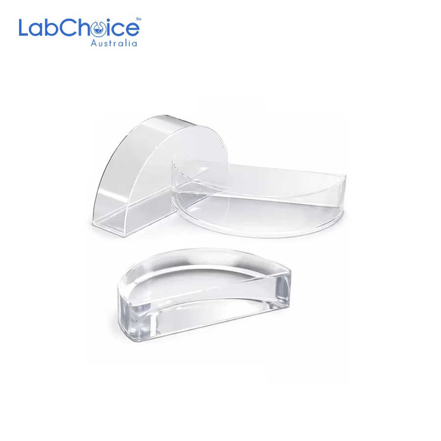 Plastic Refraction Tanks Clear and Printed Angle Options LabChoice Australia