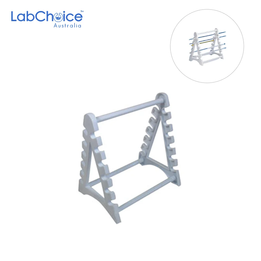 Polypropylene Horizontal Pipette Stand, Holds 12-LabChoice Australia Polypropylene Horizontal Pipette Stand Holds 12 LabChoice Australia