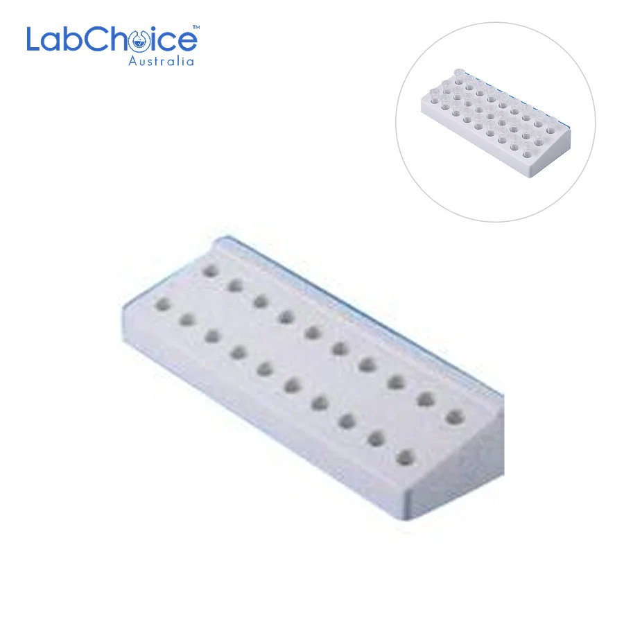 Polypropylene Micro Tube Rack 20 Place 1.5 mL LabChoice Australia 1