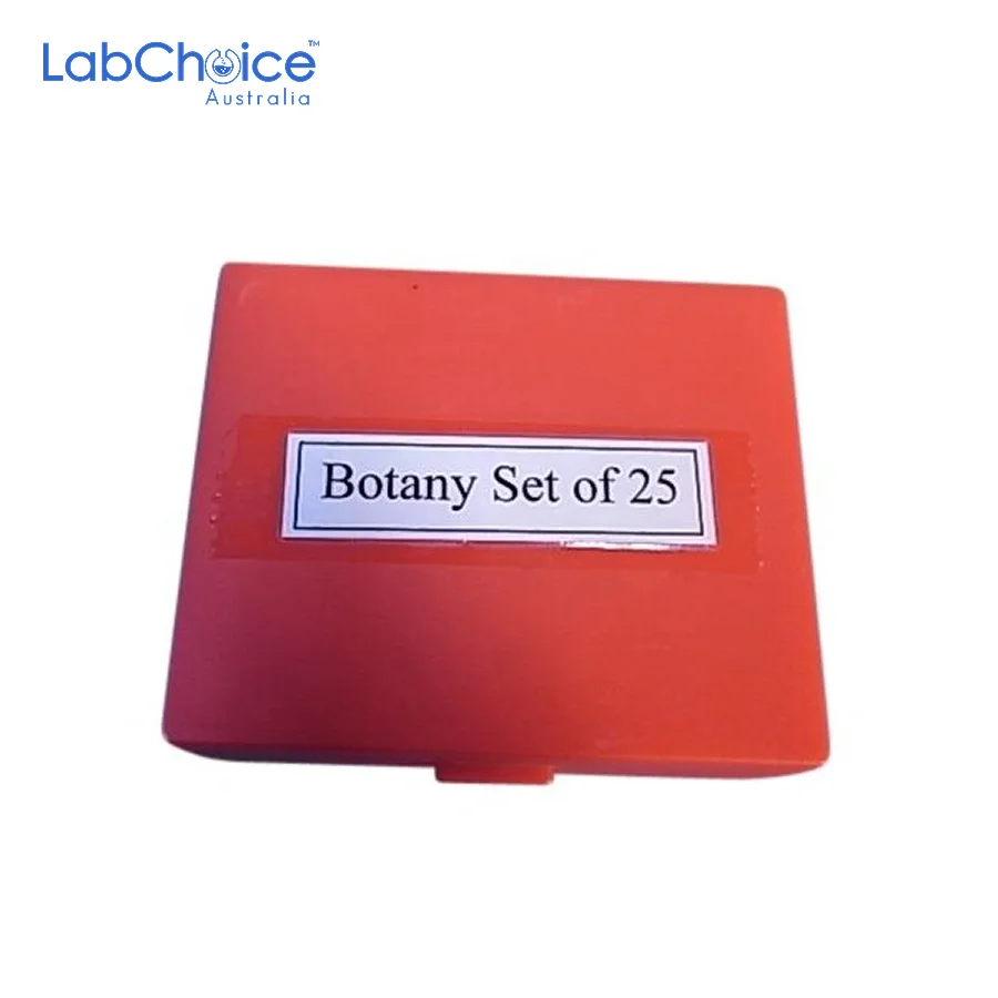Prepared Botany Microscope Slide Set, 25 Slides-LabChoice Australia Prepared Botany Microscope Slide Set 25 Slides LabChoice Australia
