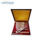 Tuning Fork Set 8 Pieces with Wooden Case and Hammer LabChoice Australia
