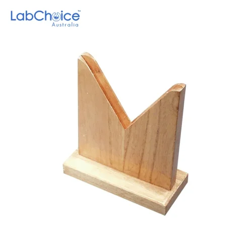 Wooden V-Groove Lens and Mirror Holders, 50 mm and 75 mm - Image 1