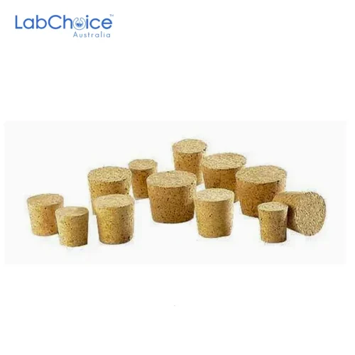 Tapered Cork Stoppers, Agglomerated Cork for Bottles and Laboratory Vials, Pack of 25 - Image 1