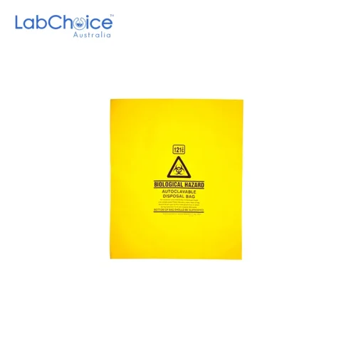 Autoclave Bags 121°C Yellow Printed, 50 µm, Large, 910 x 720 mm, Pack of 50 / Ctn of 250 Autoclave Bags 121°C Yellow Printed, 50 µm, Large, 910 x 720 mm, Pack of 50 / Ctn of 250 - Image 1