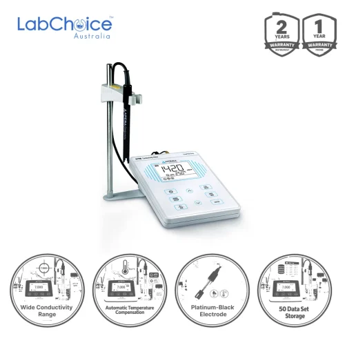 Conductivity Meter Kit EC700 Benchtop with 2301T-F Electrode, 0 to 200.00 mS/cm Conductivity Meter Kit EC700 Benchtop with 2301T-F Electrode, 0 to 200.00 mS/cm - Image 1