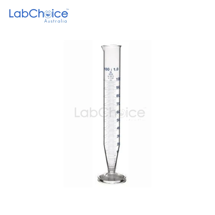 Crow Receiver Cylinder Class B with Round Base, BORO 3.3 Crow Receiver Cylinder Class B with Round Base BORO 3.3 LabChoice AU