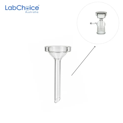 Glass Filter Holder Base, 47 mm with Sintered Support, BORO 3.3 Glass Filter Holder Base, 47 mm with Sintered Support, BORO 3.3 - Image 1