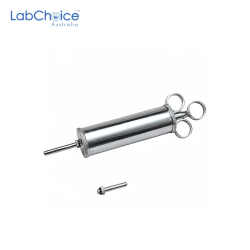 Metal Syringe, 100 mL for Laboratory Use Metal Syringe, 100 mL for Laboratory Use - Image 1