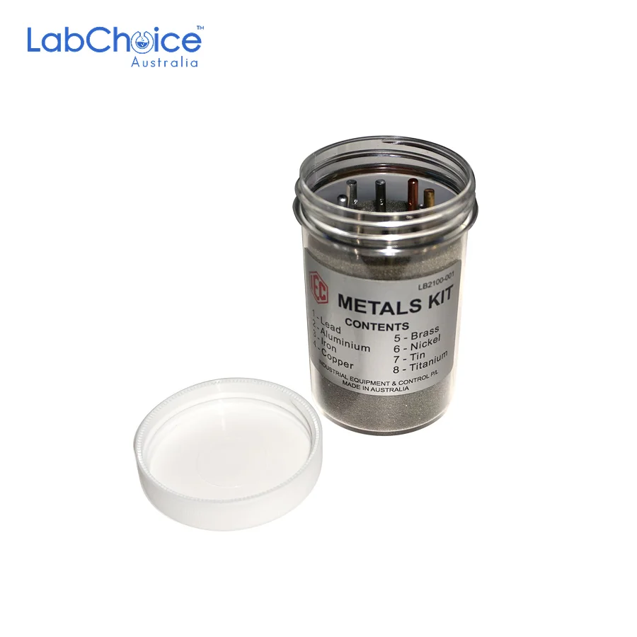 Metals Kit Set of 8 Metal Rods Coated Stream Tray LabChoice Australia