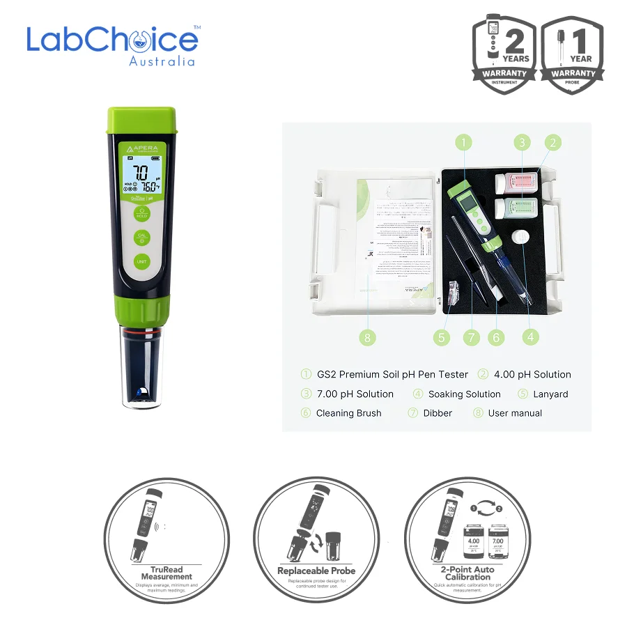 Pen Tester Kit for Soil pH Testing LabChoice AU 3