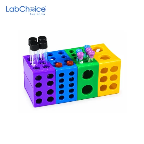 Polypropylene Rotatable Multi Rack for Laboratory Tubes and Vials - Image 1